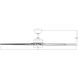 Roboto XL 70 inch Matte Black Downrod Ceiling Fan in 3000K