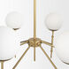 Edie 29.92 inch Gold Chandelier Ceiling Light