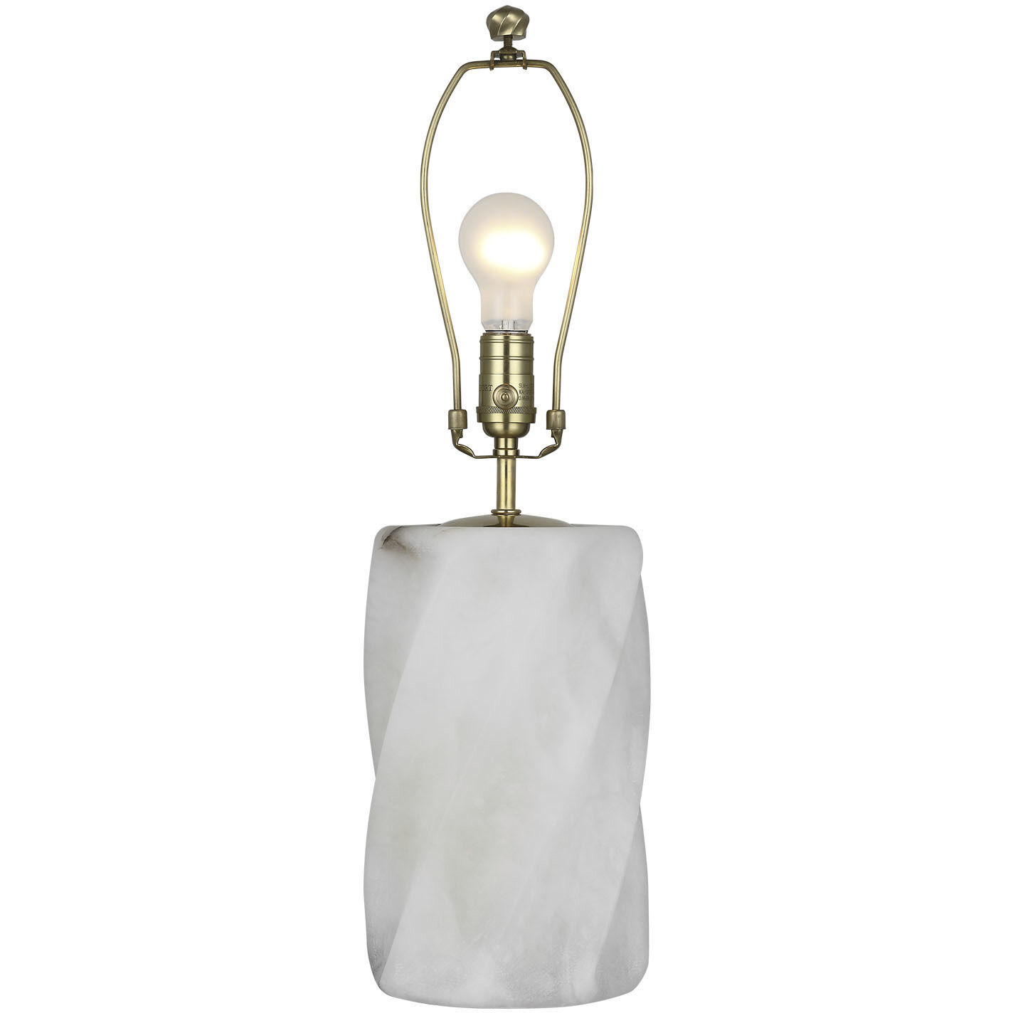 AERIN Ripley 24.75 inch 15 watt Alabaster Torsade Table Lamp Portable Light