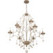 Colonial Charm 9 Light 33.13 inch White Wash and Sun Dried Clay Chandelier Ceiling Light