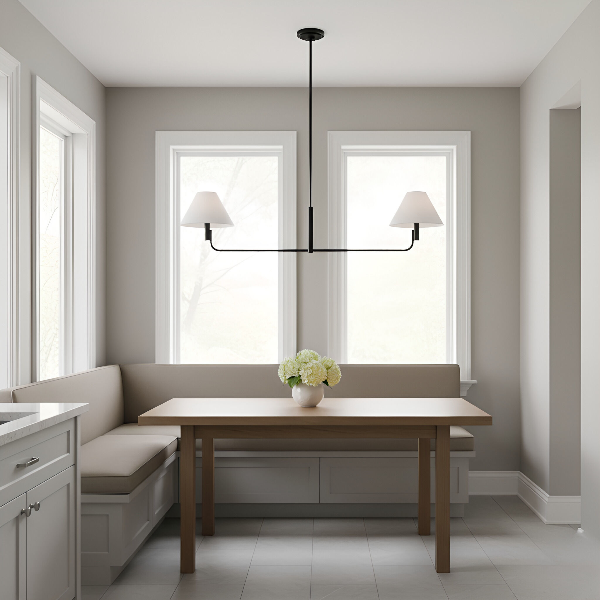 Sean Lavin Colfax 2 Light 54.5 inch Aged Iron Linear Chandelier Ceiling Light