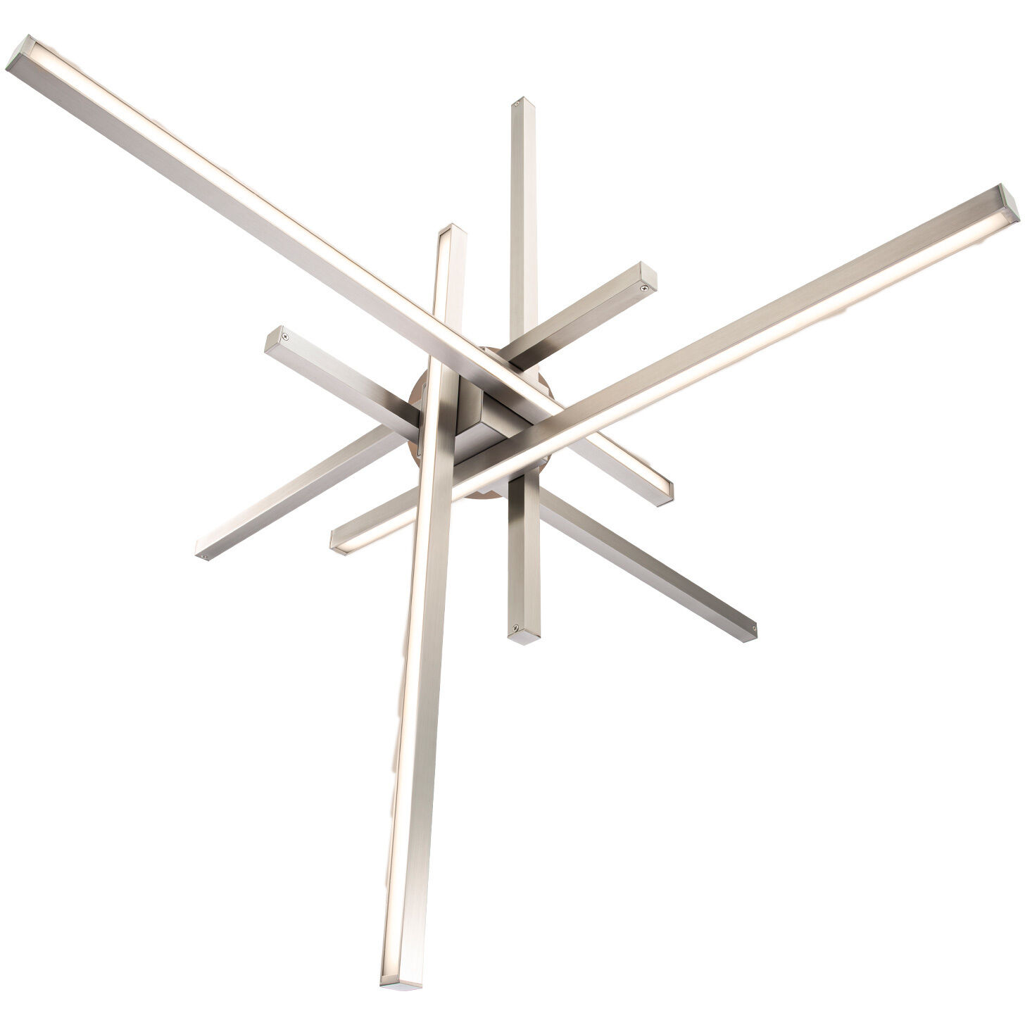 Parallax LED 28.75 inch Brushed Nickel Pendant Ceiling Light, dweLED