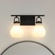 Mansfield 2 Light 16 inch Matte Black Vanity Light Wall Light