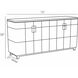 Braelyn 38 inch Ivory Credenza