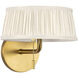 Alora Mood Scout 2 Light 8.13 inch Brushed Gold and White Linen Wall/Vanity Light Wall Light
