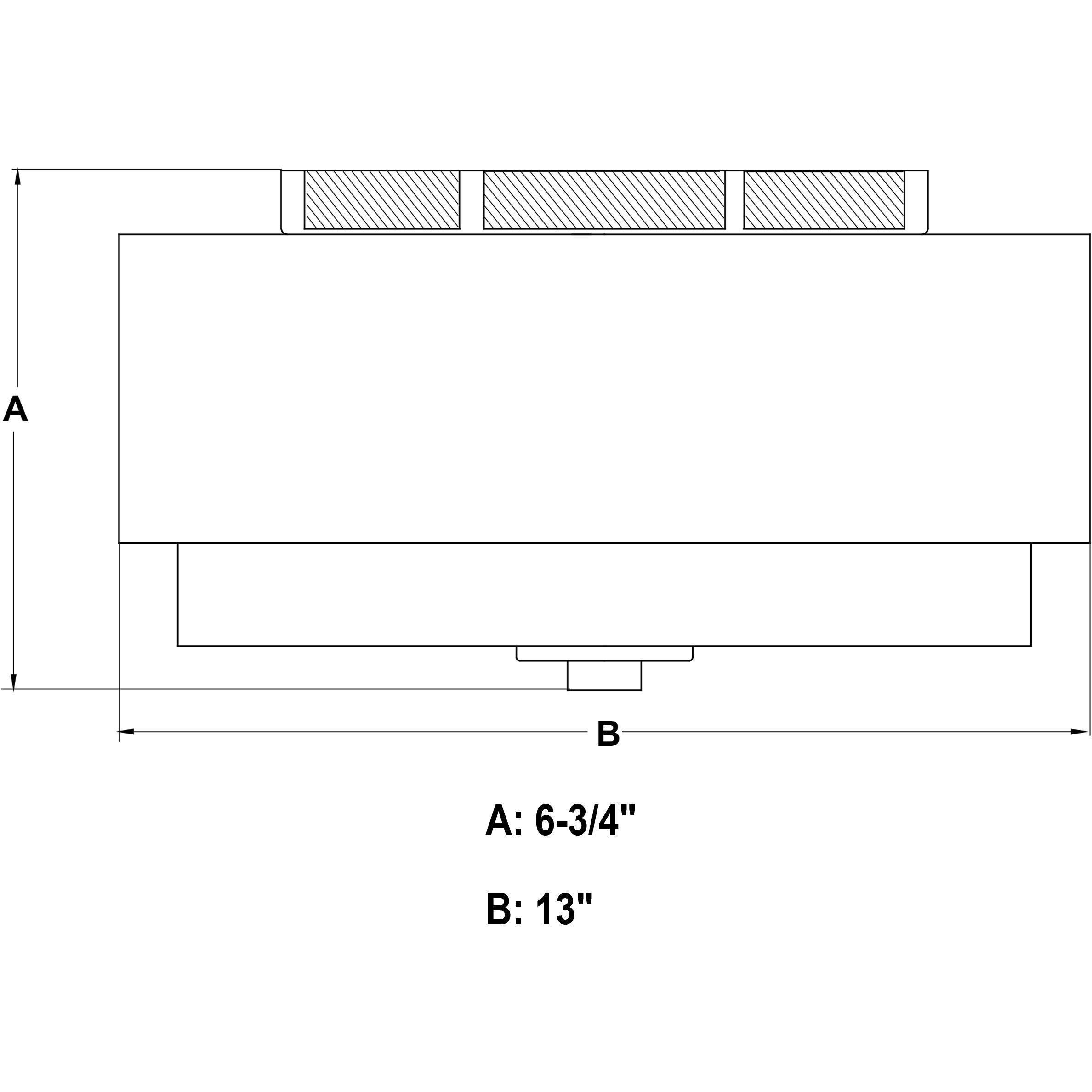 Burnaby LED 13 inch Matte Brass Semi-Flush Mount Ceiling Light