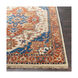 Zeus 36 X 24 inch Burnt Orange/Sky Blue/Camel Rugs, Wool and Cotton