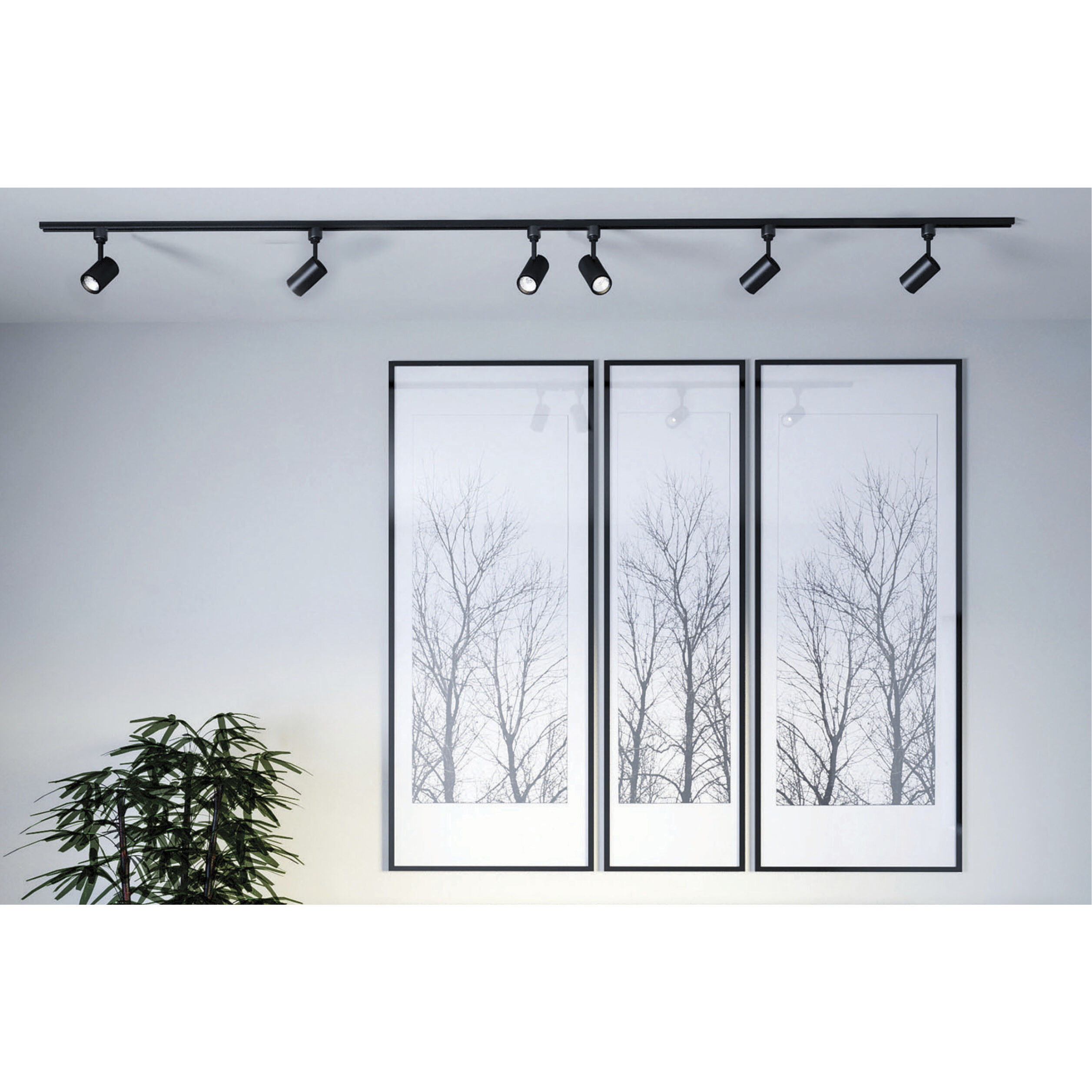 Brentwood 1 Light 120V Black Track Lighting Ceiling Light