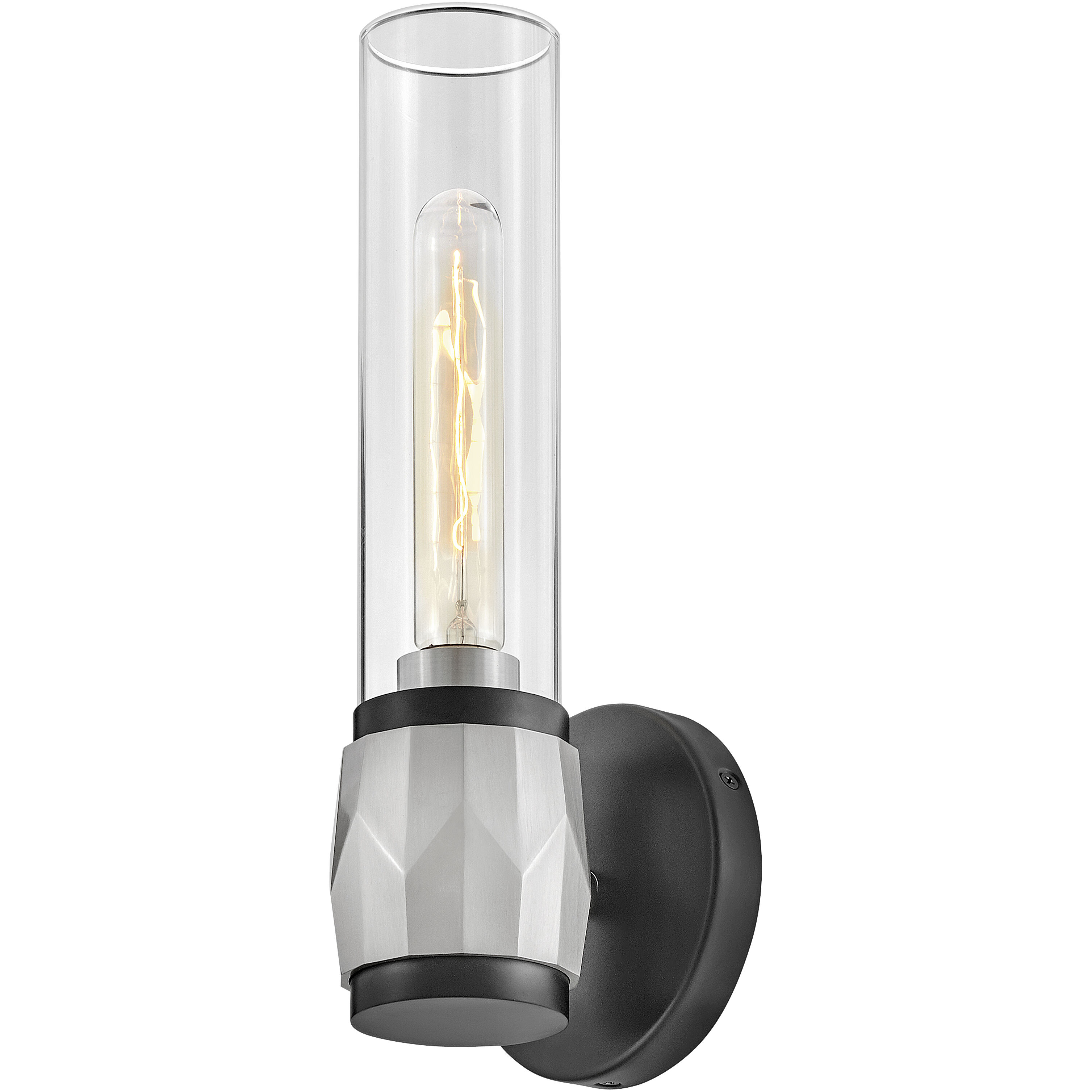 Ellison 5 inch Black with Brushed Nickel Vanity Light Wall Light in Black / Brushed Nickel