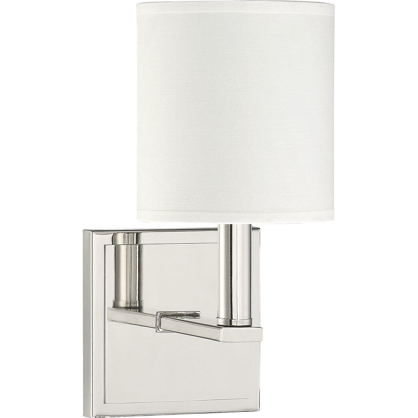 Waverly 1 Light 5 inch Polished Nickel Wall Sconce Wall Light, Essentials