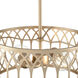 Arelyn 2 Light 13 inch Painted Modern Gold Indoor Pendant Ceiling Light