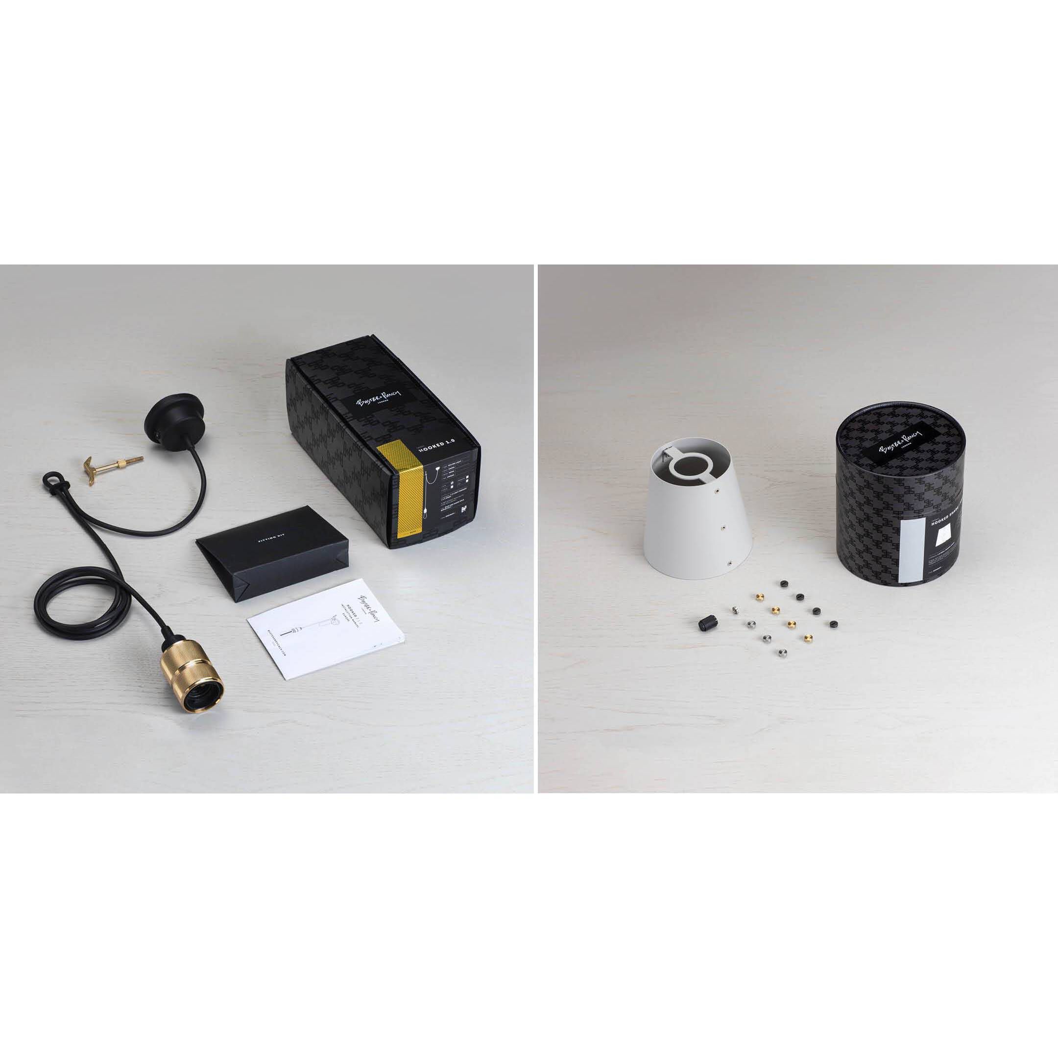 Hooked 1.0 LED 5.51 inch Stone / Brass Pendant Ceiling Light