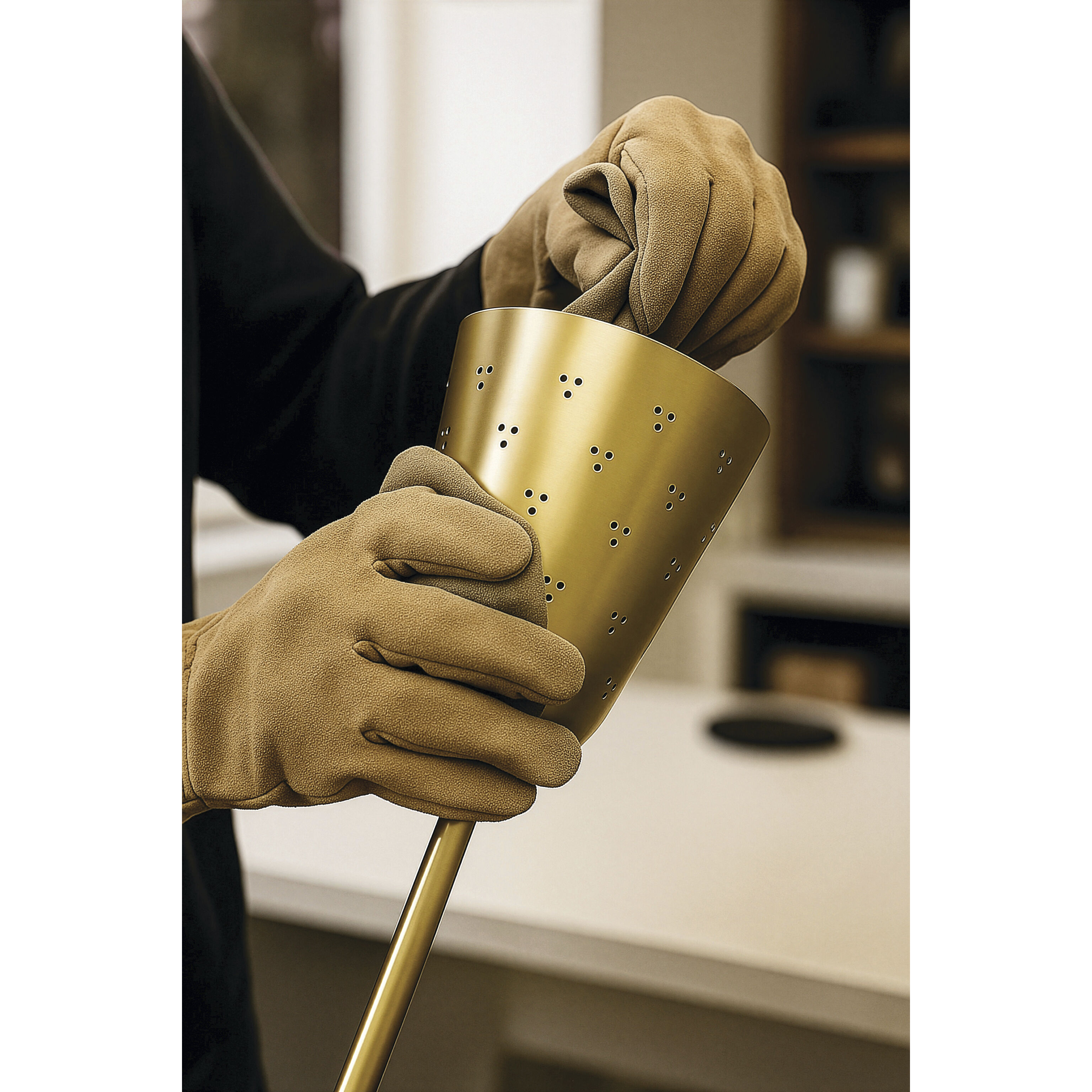 Anthos Pendant Ceiling Light in Unlacquered Brass