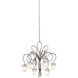 Tribecca 6 Light 25 inch Tortoise Shell Chandelier Ceiling Light in Frost (FROST)