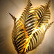 Tropicale 1 Light 11.25 inch Gold Leaf Wall Sconce Wall Light