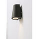 Mini LED 6 inch Black Outdoor Wall Mount