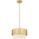 Counterpoint 1 Light 12 inch Modern Gold Pendant Ceiling Light