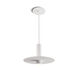 Combi LED 9 inch Matte White Pendant Ceiling Light in Matte White With Paintable, Suspension / Flush Mount 2-in-1