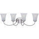 Logan 4 Light 28.00 inch Bathroom Vanity Light