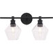 Rochester 2 Light 19 inch Black Wall sconce Wall Light
