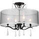 Laurel Estate 4 Light 20 inch Coal Semi Flush Ceiling Light