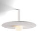 Combi LED 20 inch Matte White Pendant Ceiling Light in Matte White with Light Marble, Suspension / Flush Mount 2-in-1