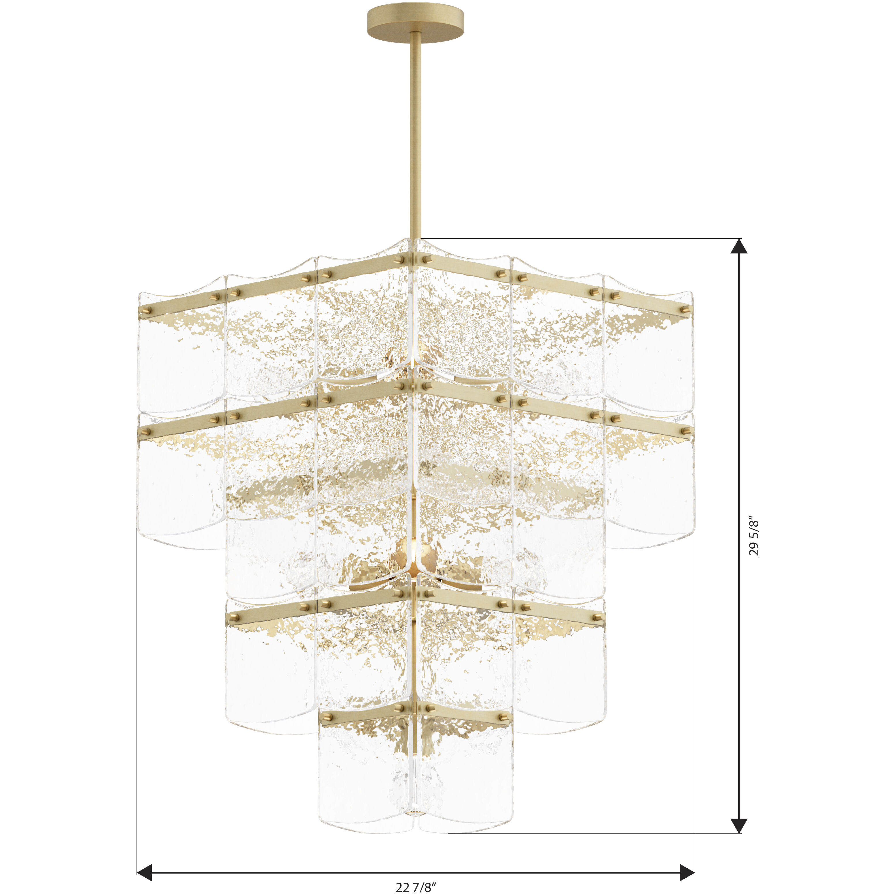 Kiori 9 Light 22.75 inch Legacy Brass Pendant Ceiling Light