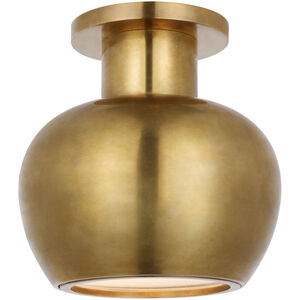 Paloma Contreras Comtesse LED 7.5 inch Hand-Rubbed Antique Brass Monopoint Flush Mount Ceiling Light