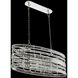 Strato 6 Light 42 inch Polished Silver Island Light Ceiling Light