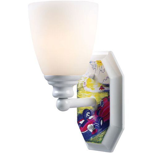 Kidshine 1 Light 5 inch White Sconce Wall Light