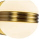 Selene 5 inch Brushed Gold Wall Sconce Wall Light