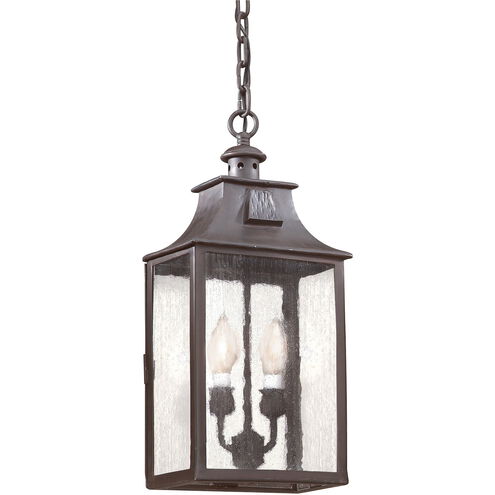 Newton 2 Light 8.75 inch Soft Off Black Outdoor Pendant