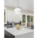 Paola 1 Light 11.5 inch Polished Chrome Single Drop Pendant Ceiling Light
