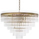 East 16 Light 31.89 inch Antique Brass Chandelier Ceiling Light