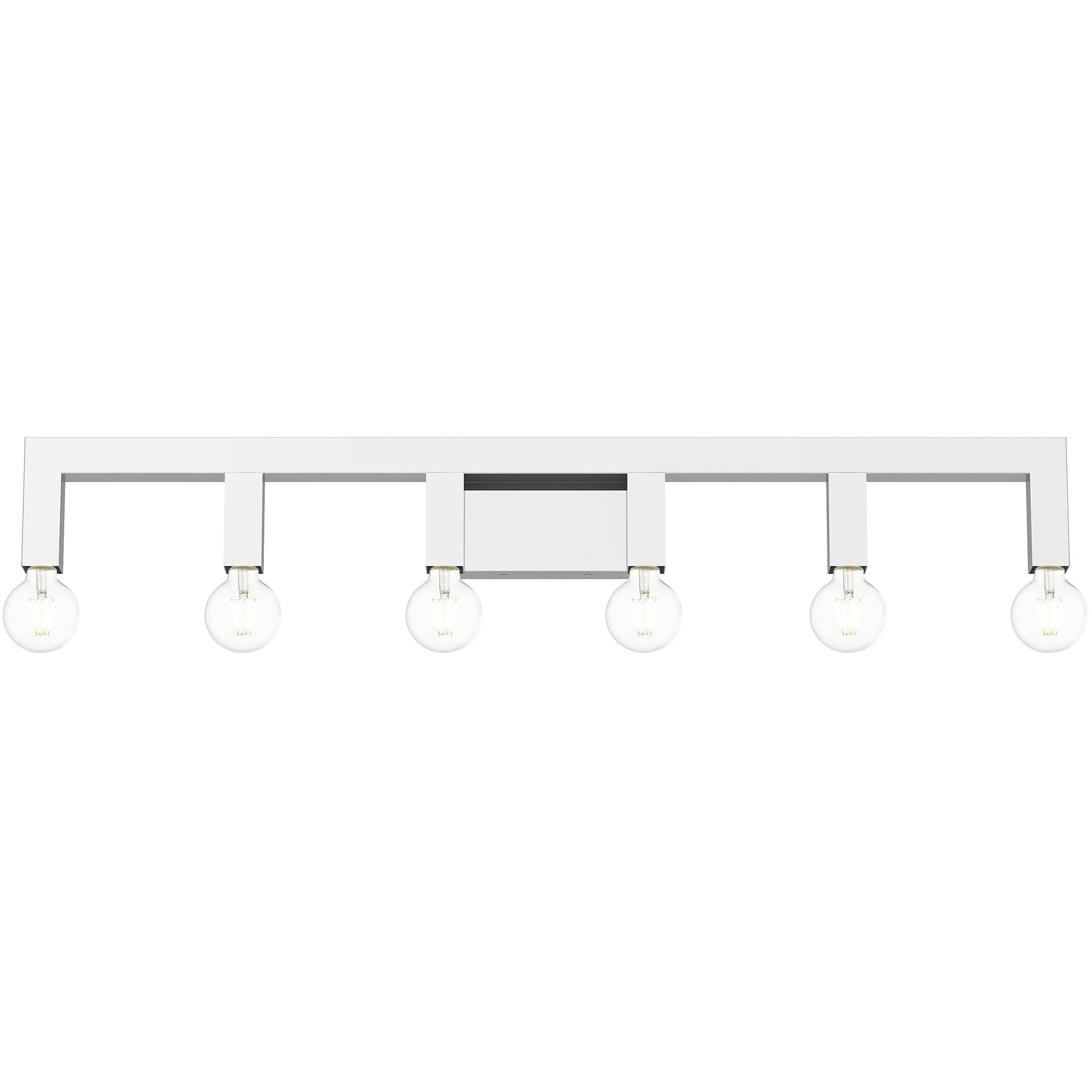 Solna 6 Light 44 inch Polished Chrome Vanity Sconce Wall Light