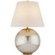 AERIN Morton 24.5 inch 100.00 watt Burnished Silver Leaf Table Lamp Portable Light