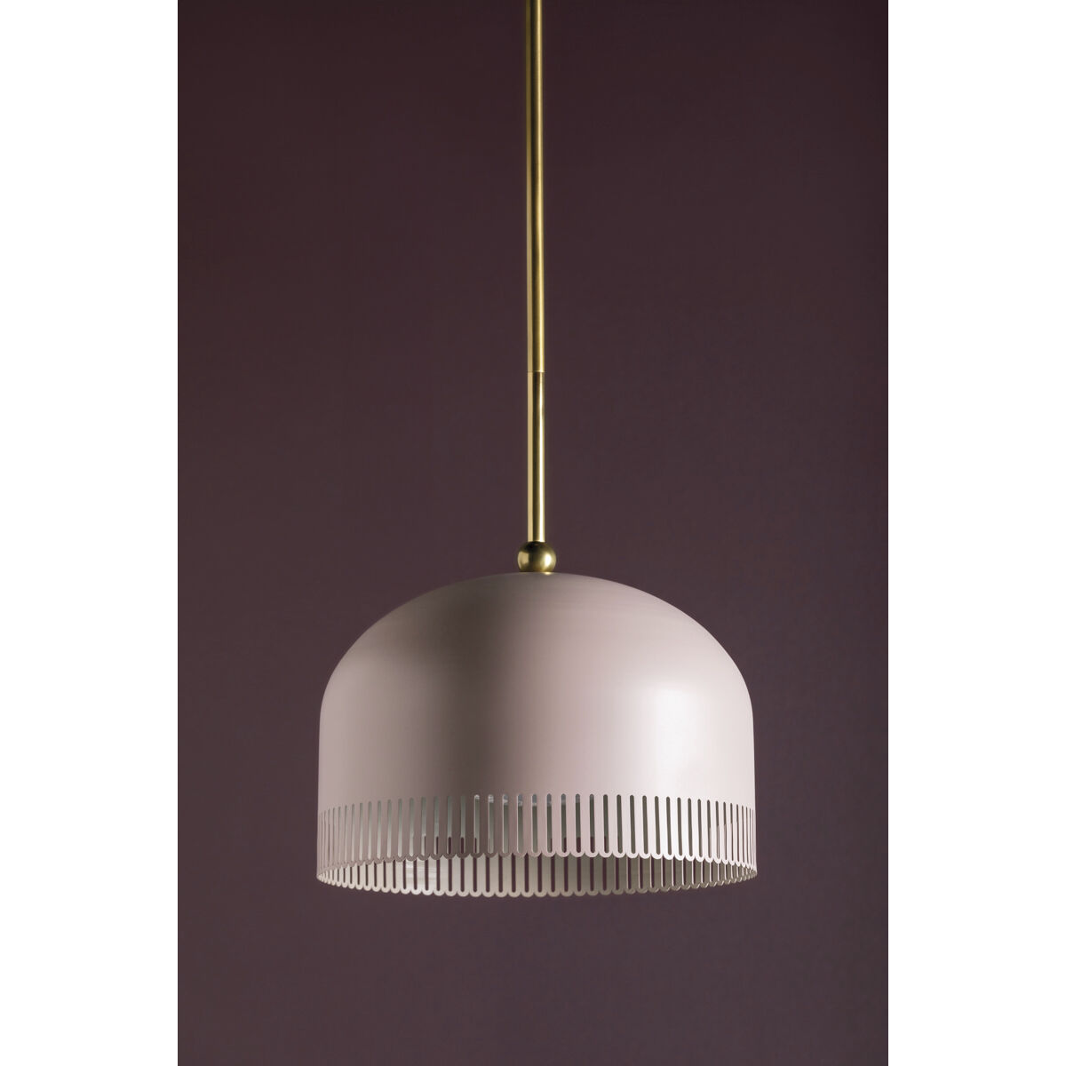 Liba 1 Light 15 inch Aged Brass/Soft Peignoir Pendant Ceiling Light