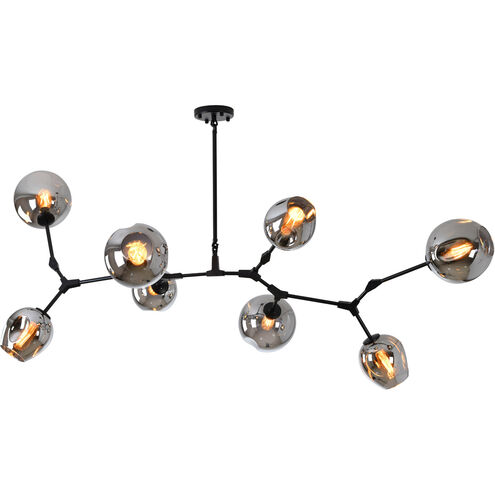 Canada 8 Light 33 inch Matte Black Chandelier Ceiling Light