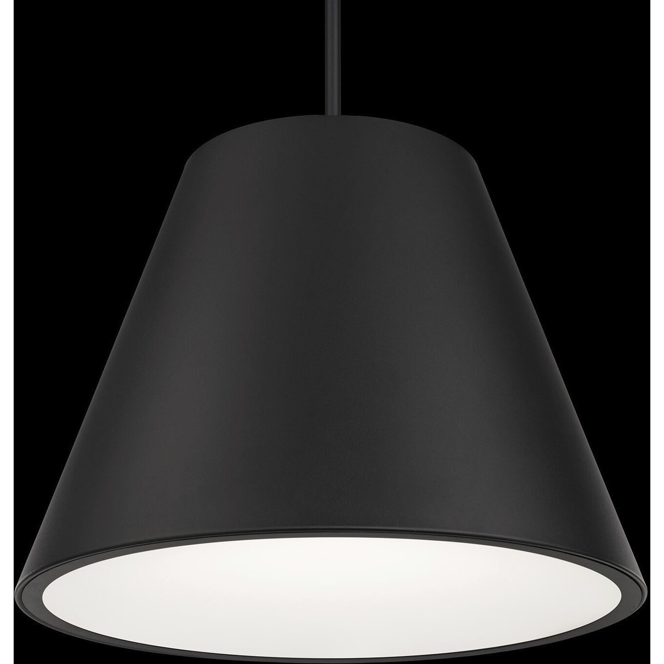 Myla 1 Light 20 inch Black Outdoor Pendant in 3500K