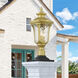 Oxford 3 Light 21.5 inch Soft Gold Outdoor Post Top Lantern, Large