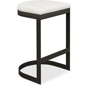 Maude 30 inch Java Black and Taupe Grey Outdoor Bar Stool