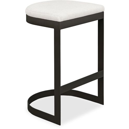 Maude 30 inch Java Black and Taupe Grey Outdoor Bar Stool