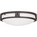 Titania 2 Light 13 inch Bronze Flush Mount Ceiling Light