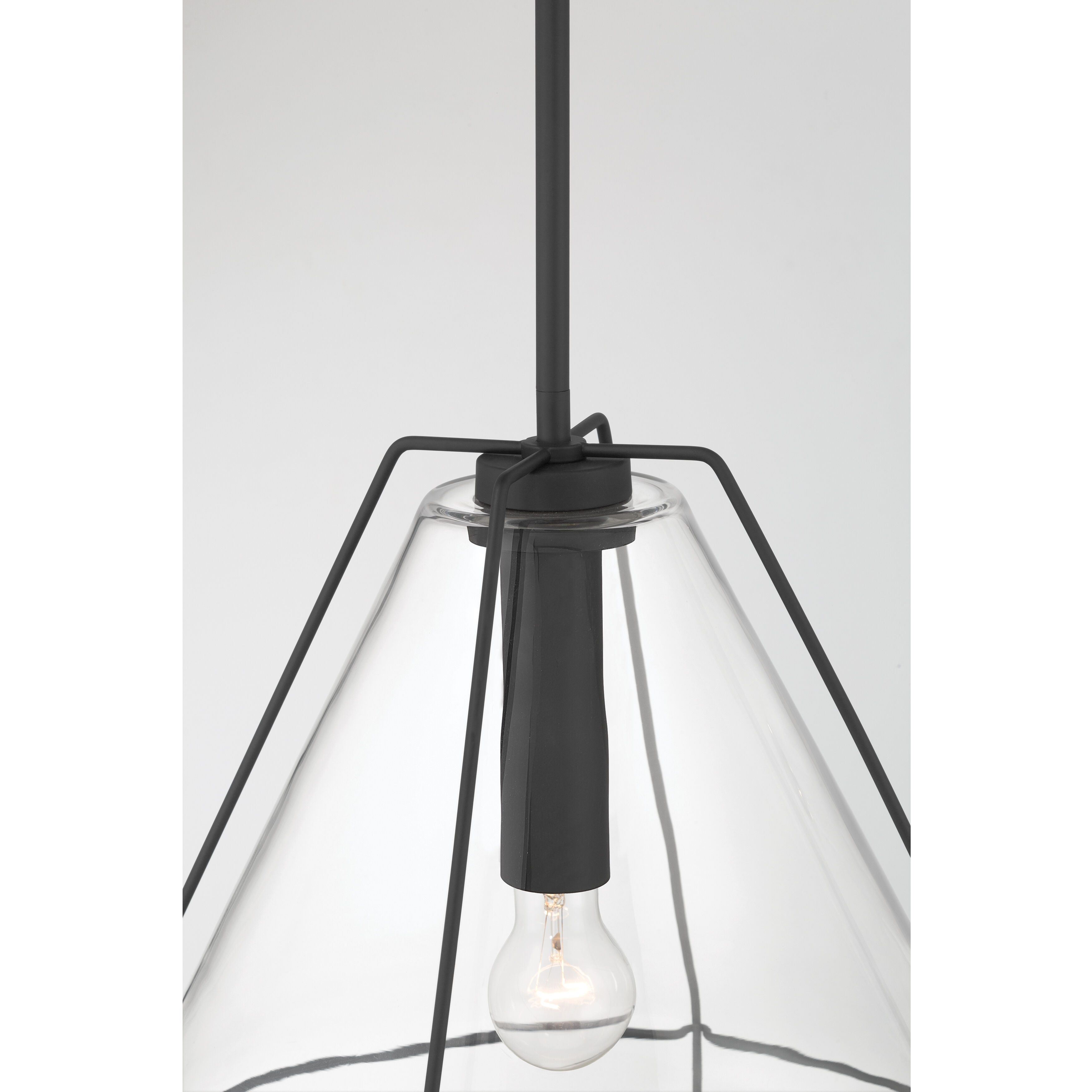 Lorenth 1 Light 18 inch Dark Matte Black Pendant Ceiling Light