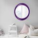 Ellipse 39 X 35 inch Glossy Royal Purple Wall Mirror