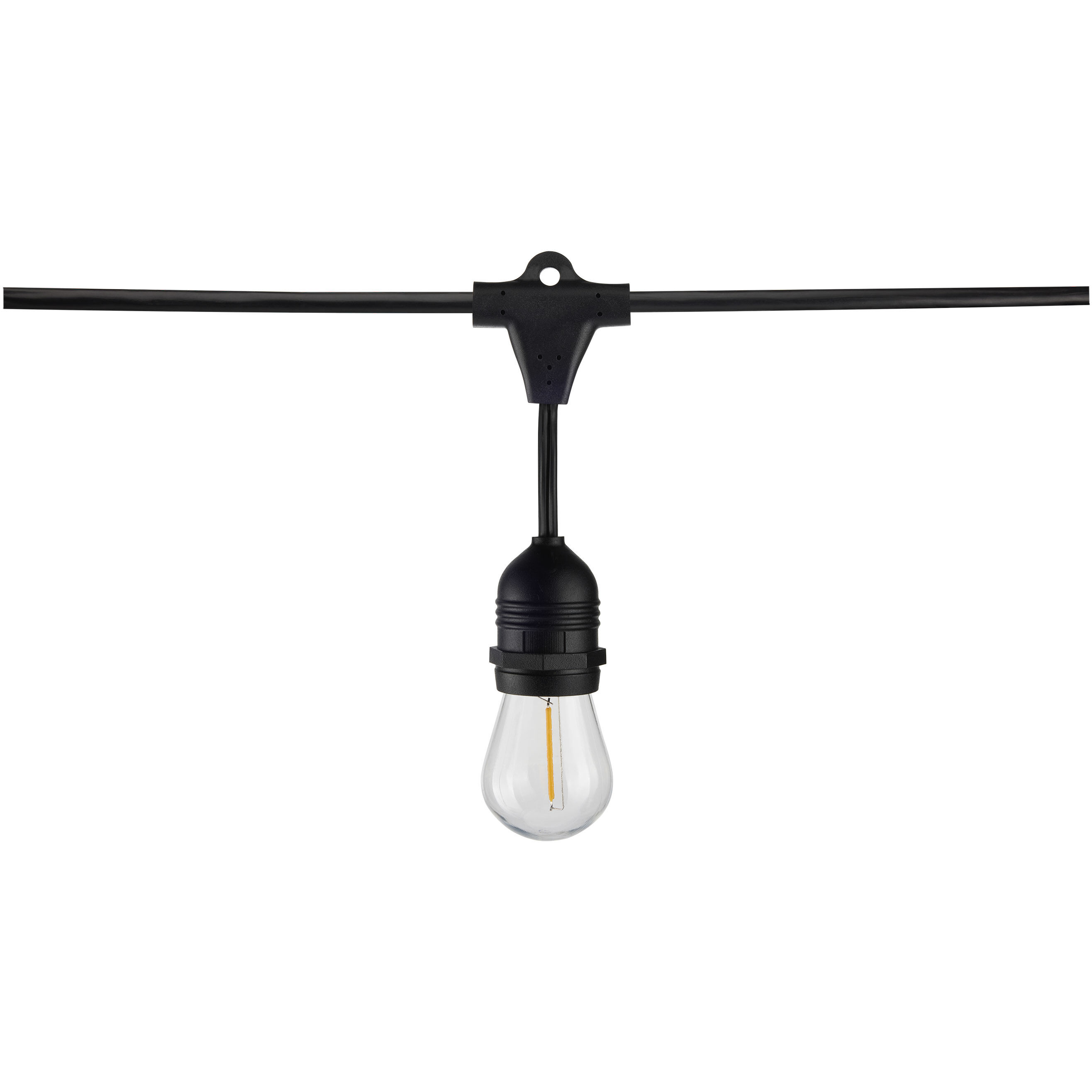 Lumos 24 Light LED 60 foot Black LED String Lights