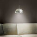 Envisage VI 1 Light 6 inch Satin Nickel Mini Pendant Ceiling Light in Chrome