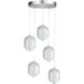 Peri LED 15 inch Polished Chrome Multi Pendant Ceiling Light