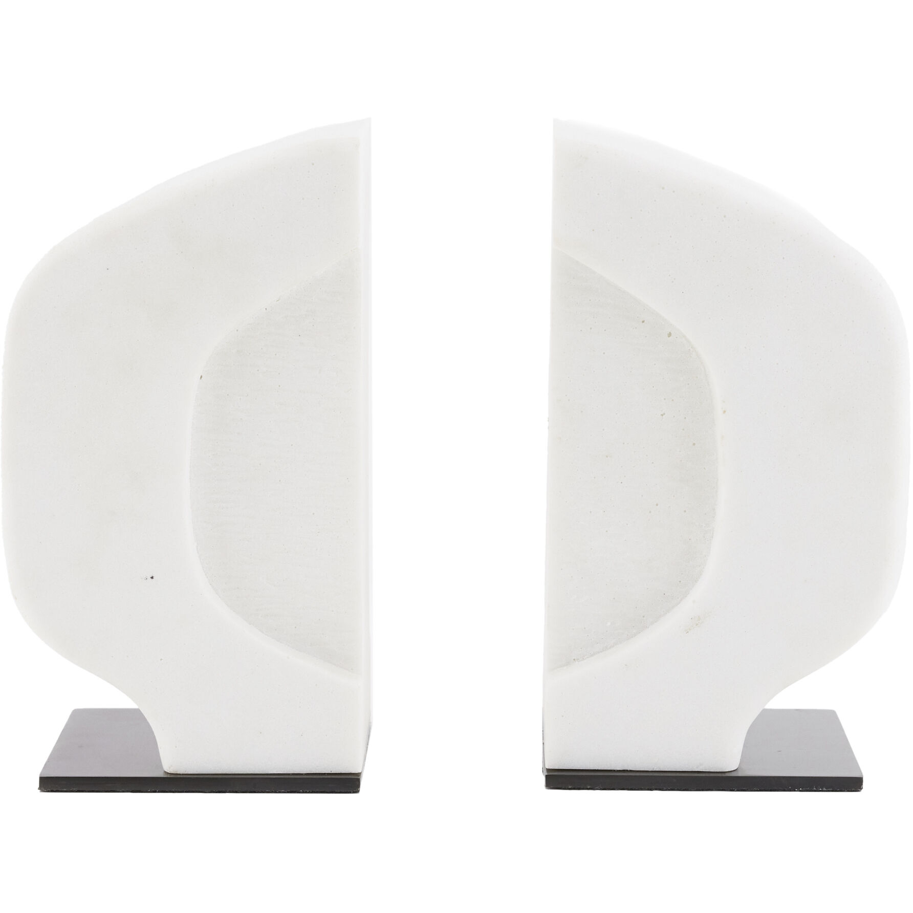 Saffron 5 inch Ivory Bookends, Set of 2