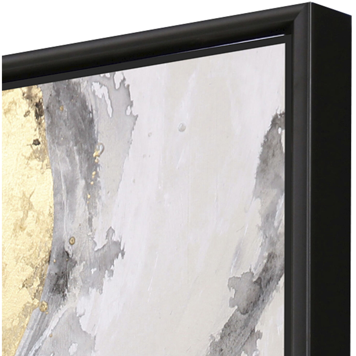 Suspended Motion Gray and Beige and Black and Metallic Canvas, The Studio